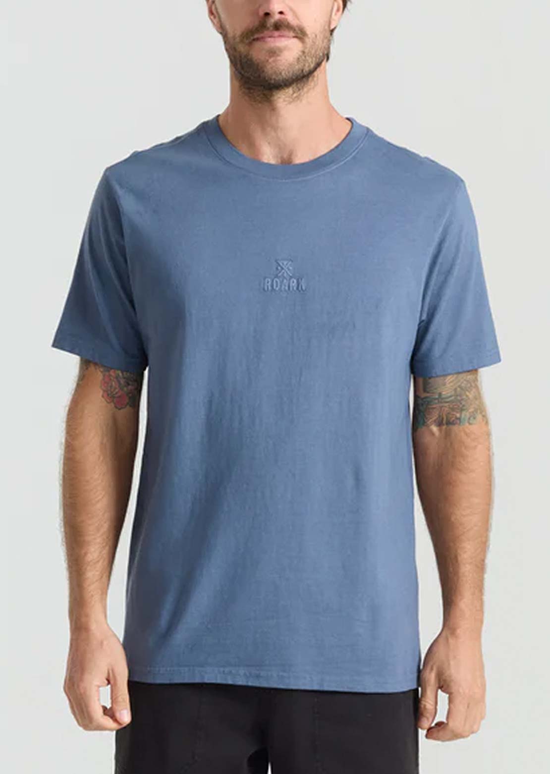 Roark Men's Safecamp Embroidery T-Shirt Neptune