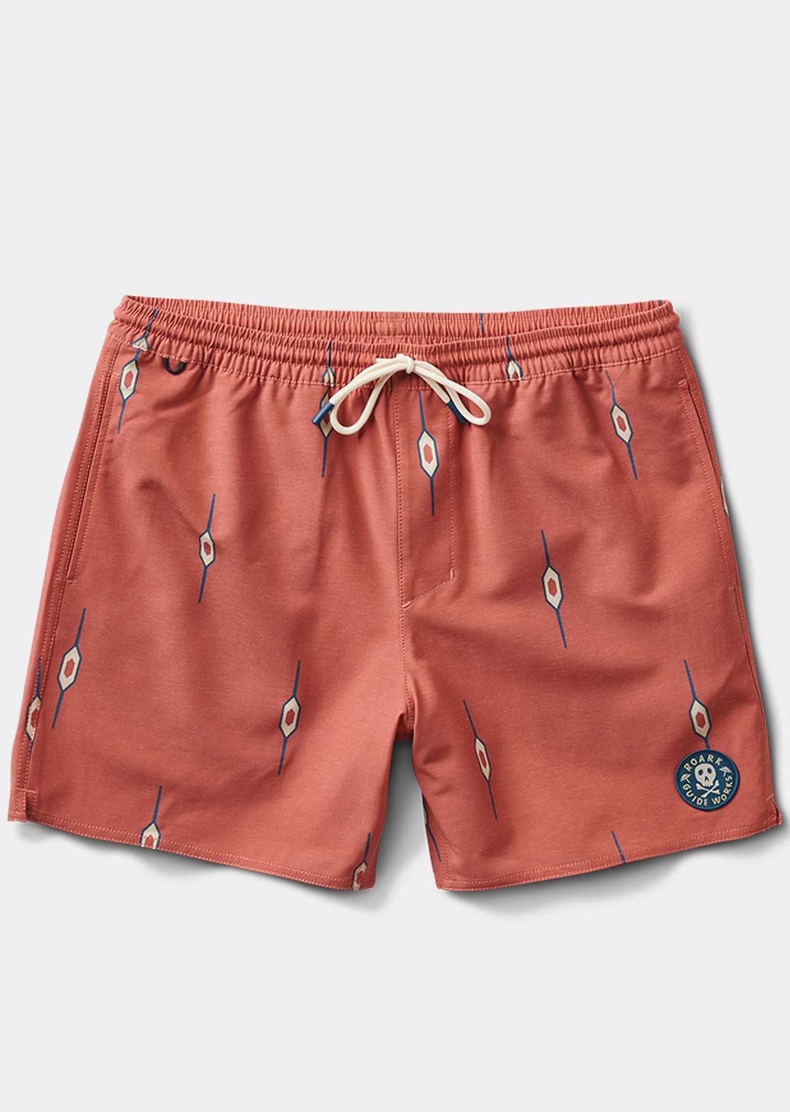 Roark Men&#39;s Shorey 16&quot; Boardshorts Castagno Saffron Red