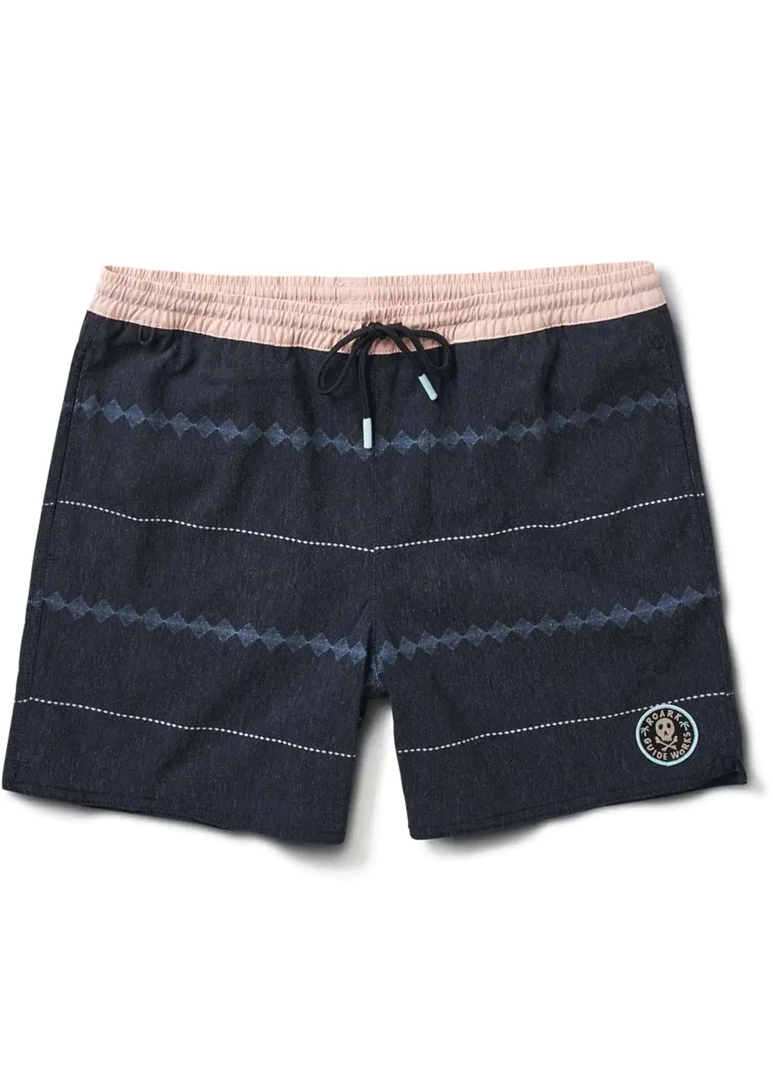 Roark Men's Shorey 16" Horizons Boardshorts Dark Navy