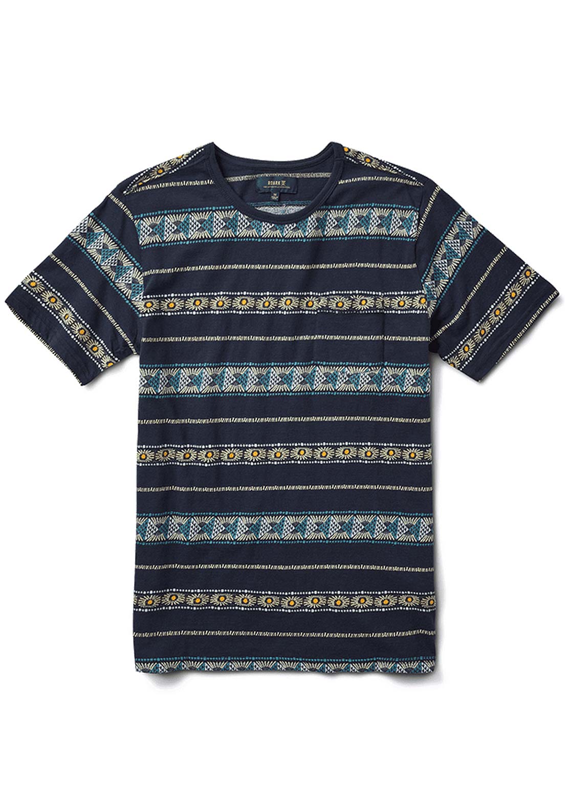 Roark Men&#39;s Sunburst Pocket Crew T-Shirt Dark Navy