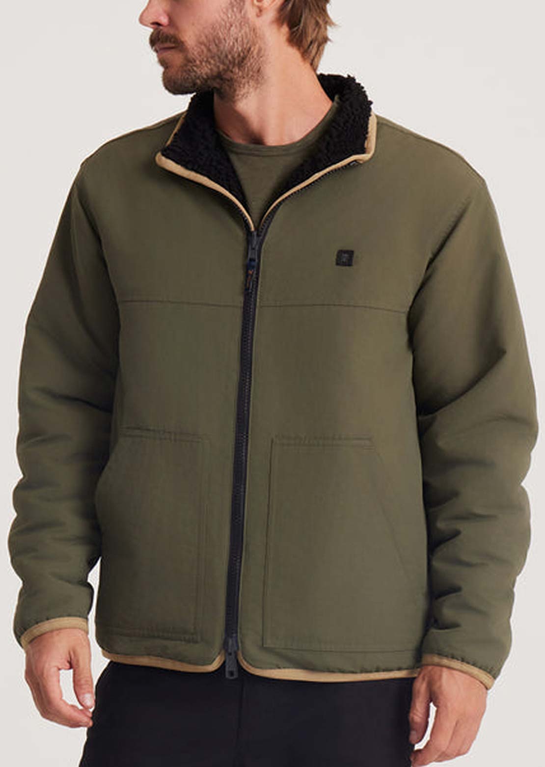 Roark Men's Switchback Reversible Jacket Black/Dark Miliitary