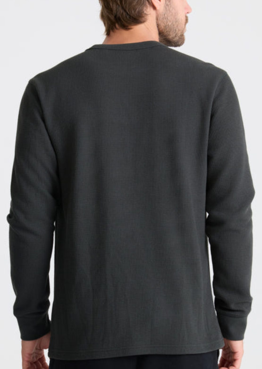 Roark Men's Well Worn Thermal Longsleeve Onyx