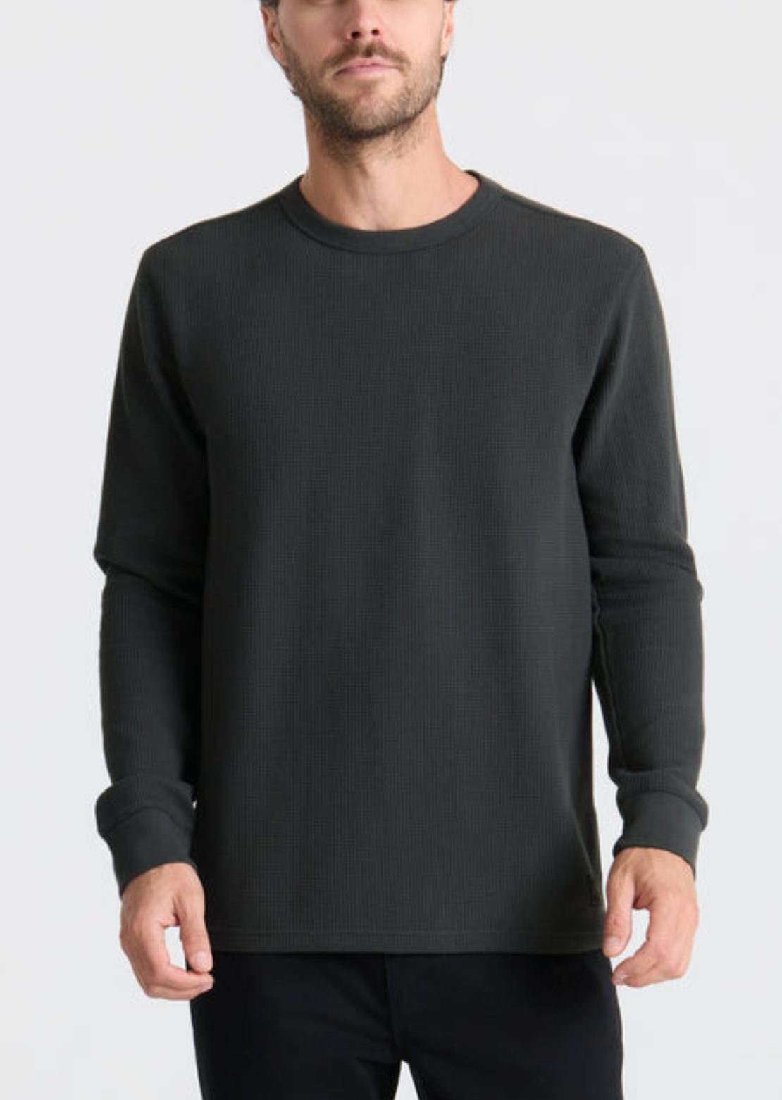 Roark Men's Well Worn Thermal Longsleeve Onyx