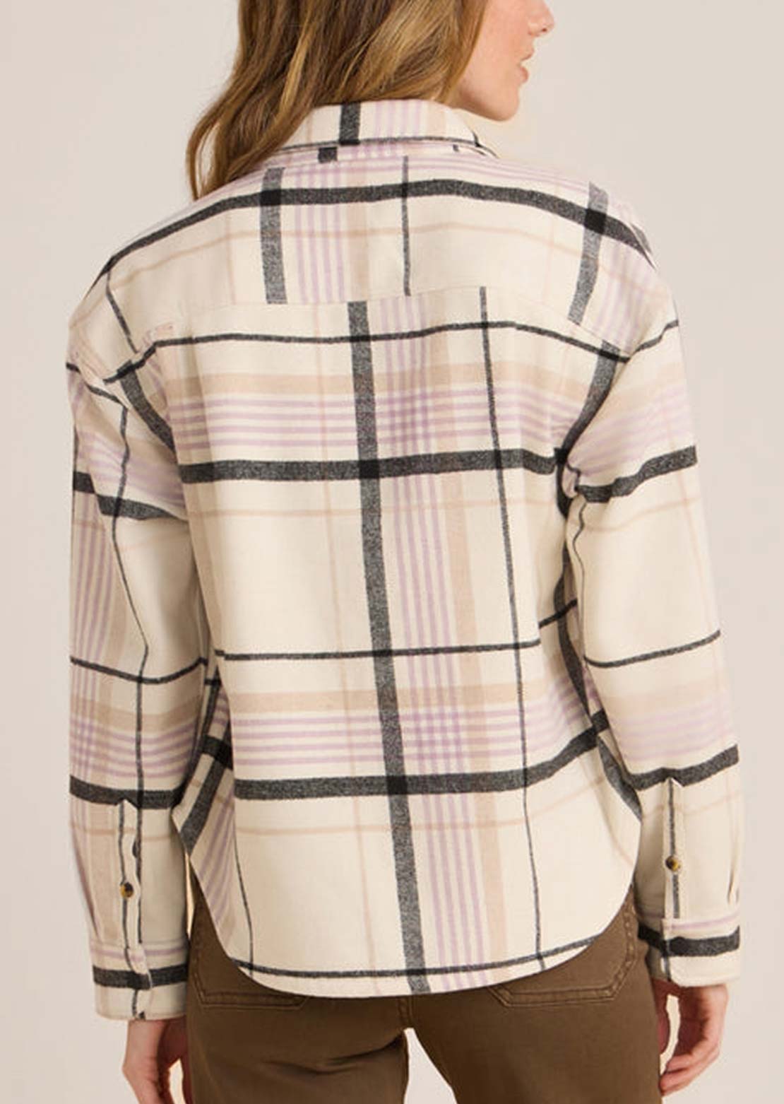 Roark Women's Amberley Oversized Button Up Shirt White Wolf