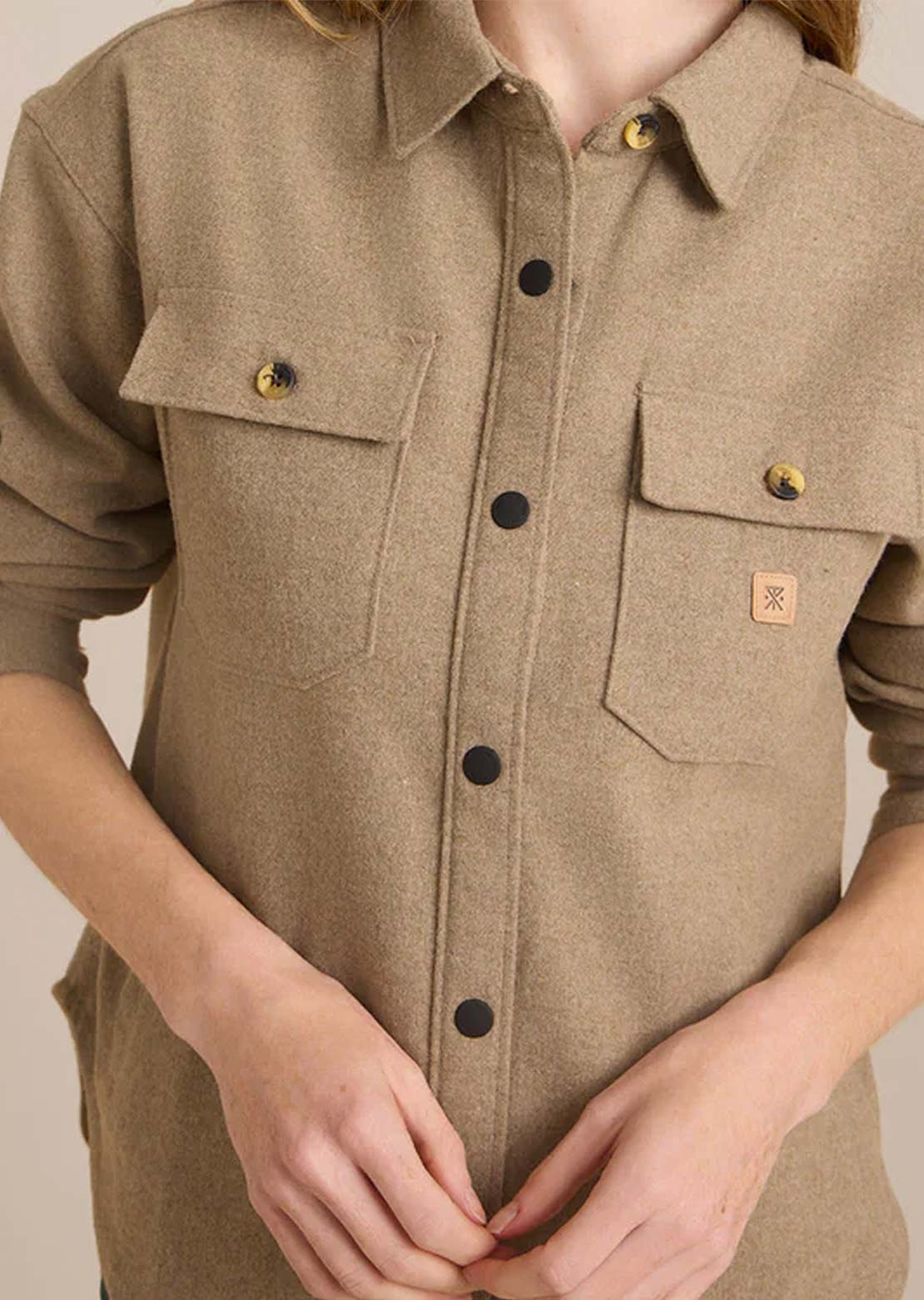Roark Women's Amberley Oversized Button Up Shirt Hillside