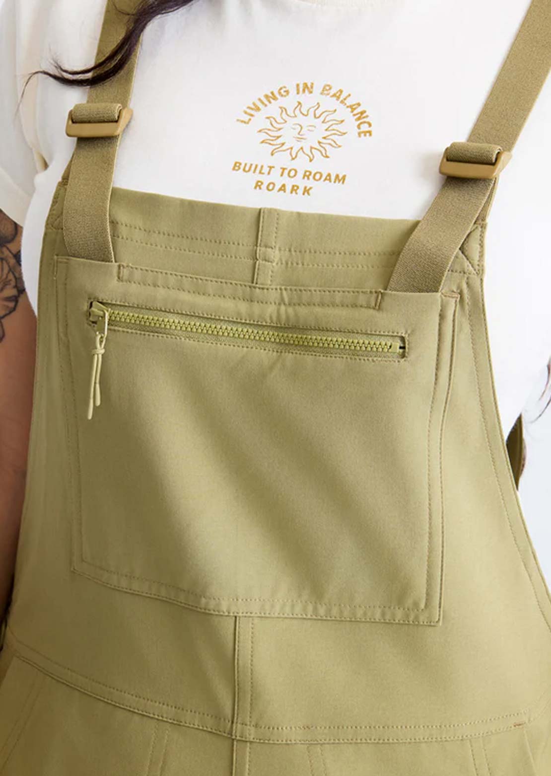 Roark Women's Canyon Romper Jumpsuit Dusty Olive