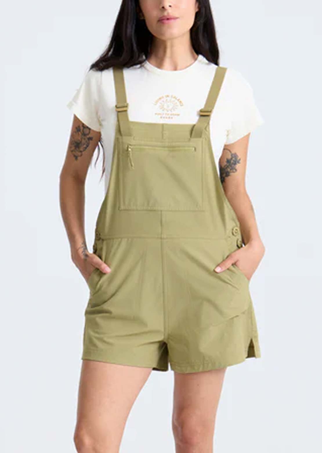Roark Women's Canyon Romper Jumpsuit Dusty Olive