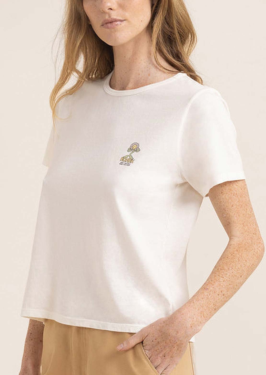 Roark Women's Enjoy Everyday T-Shirt Coconut