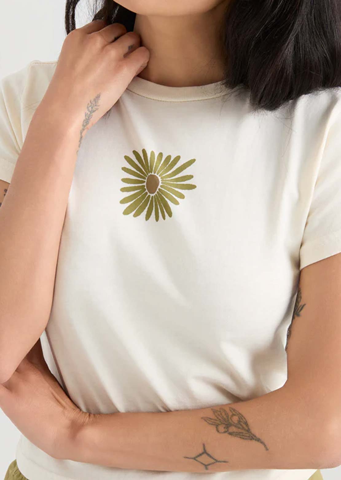 Roark Women's Flower Muse T-Shirt Bone