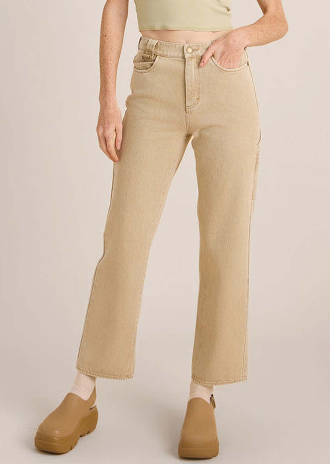 Roark Women's HWY 1 Straight Leg Pant Toasted Almond