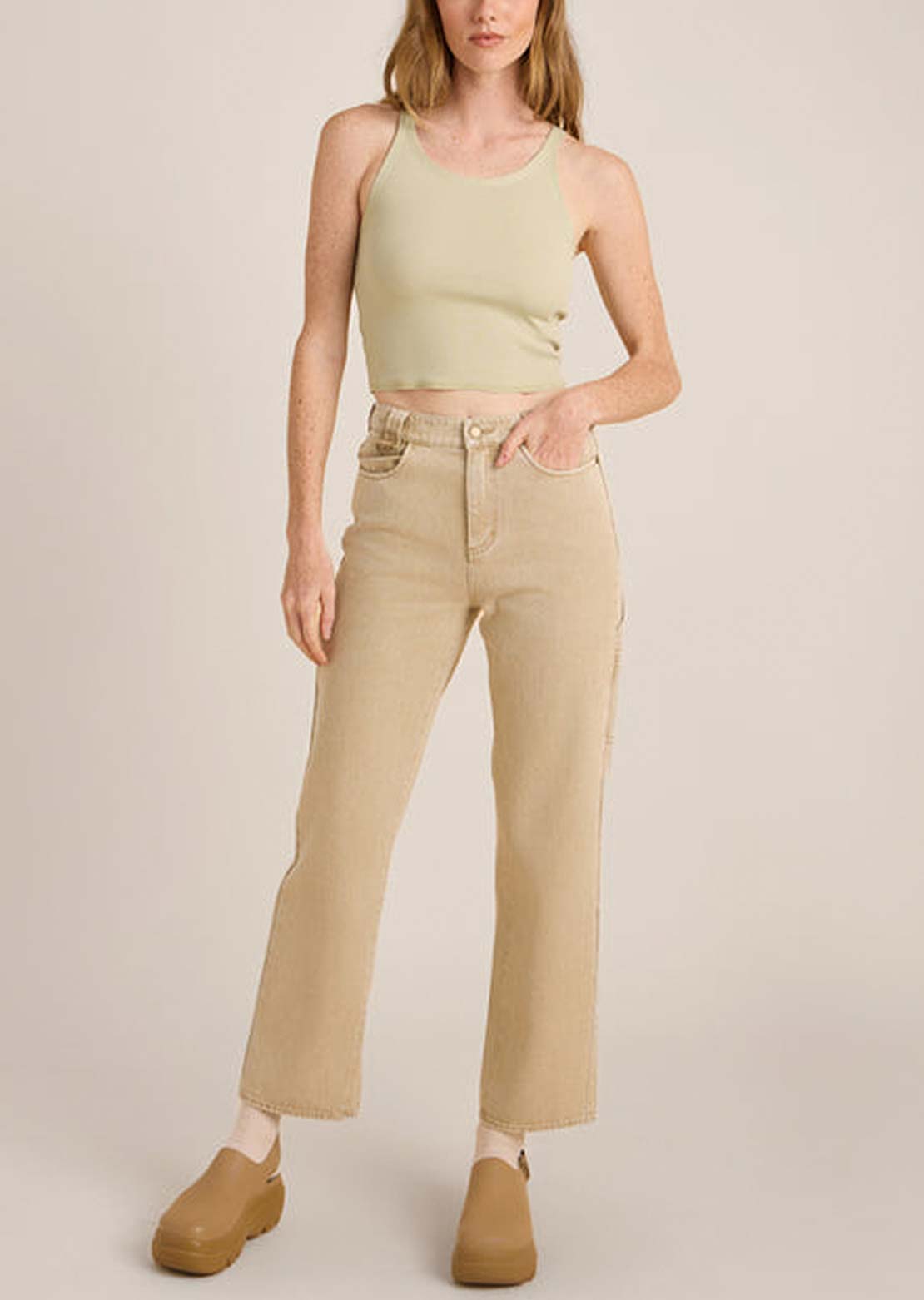 Roark Women's HWY 1 Straight Leg Pant Toasted Almond