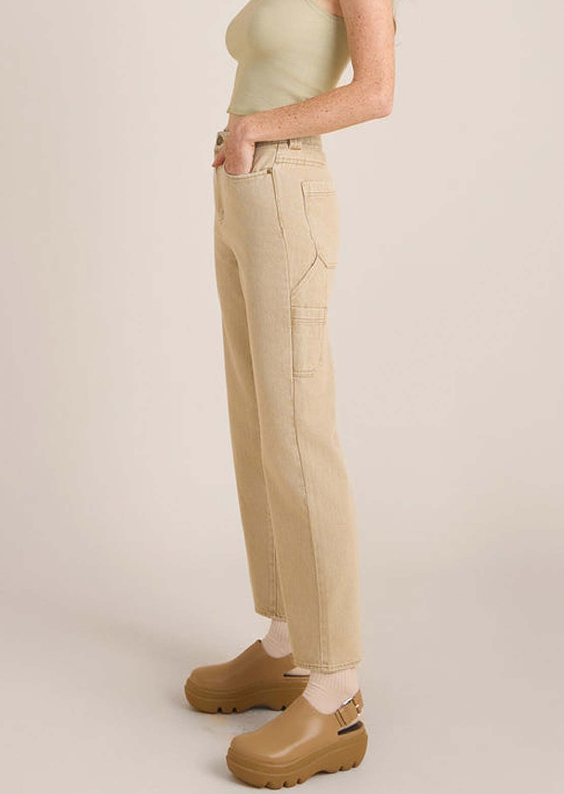 Roark Women's HWY 1 Straight Leg Pant Toasted Almond