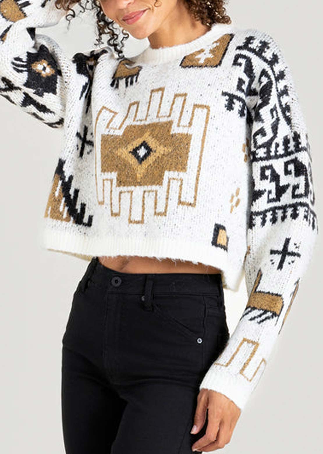 Roark Women's KOS Sweater White Wolf