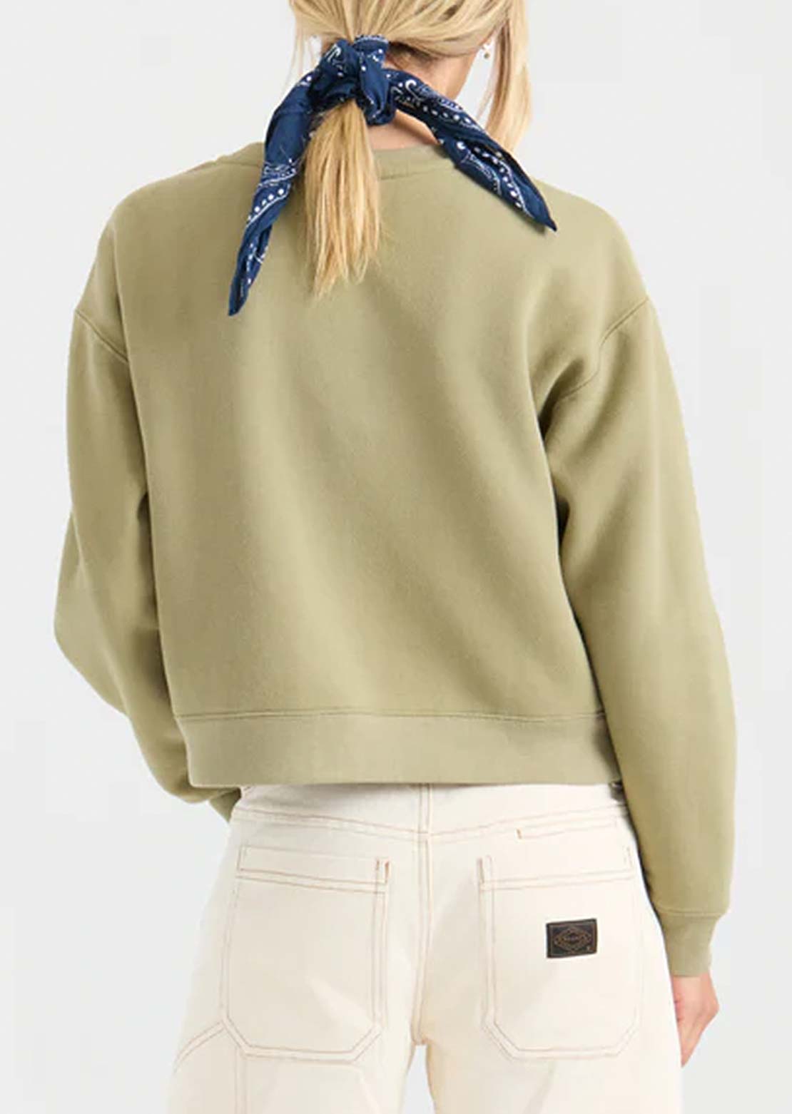 Roark Women's Port Crewneck Sweatshirt Dusty Olive