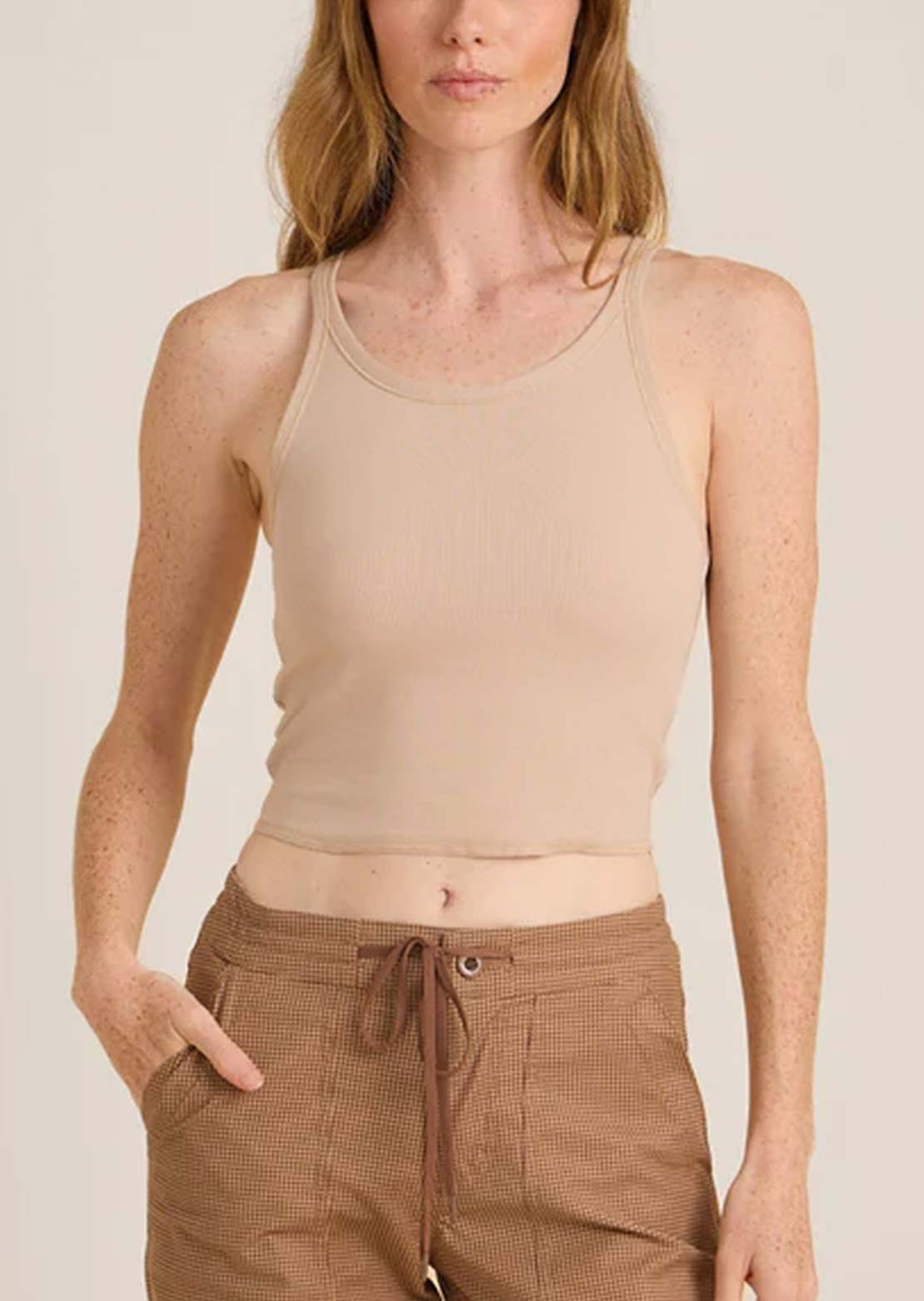 Roark Women's Wind Worn Tank Toasted Almond