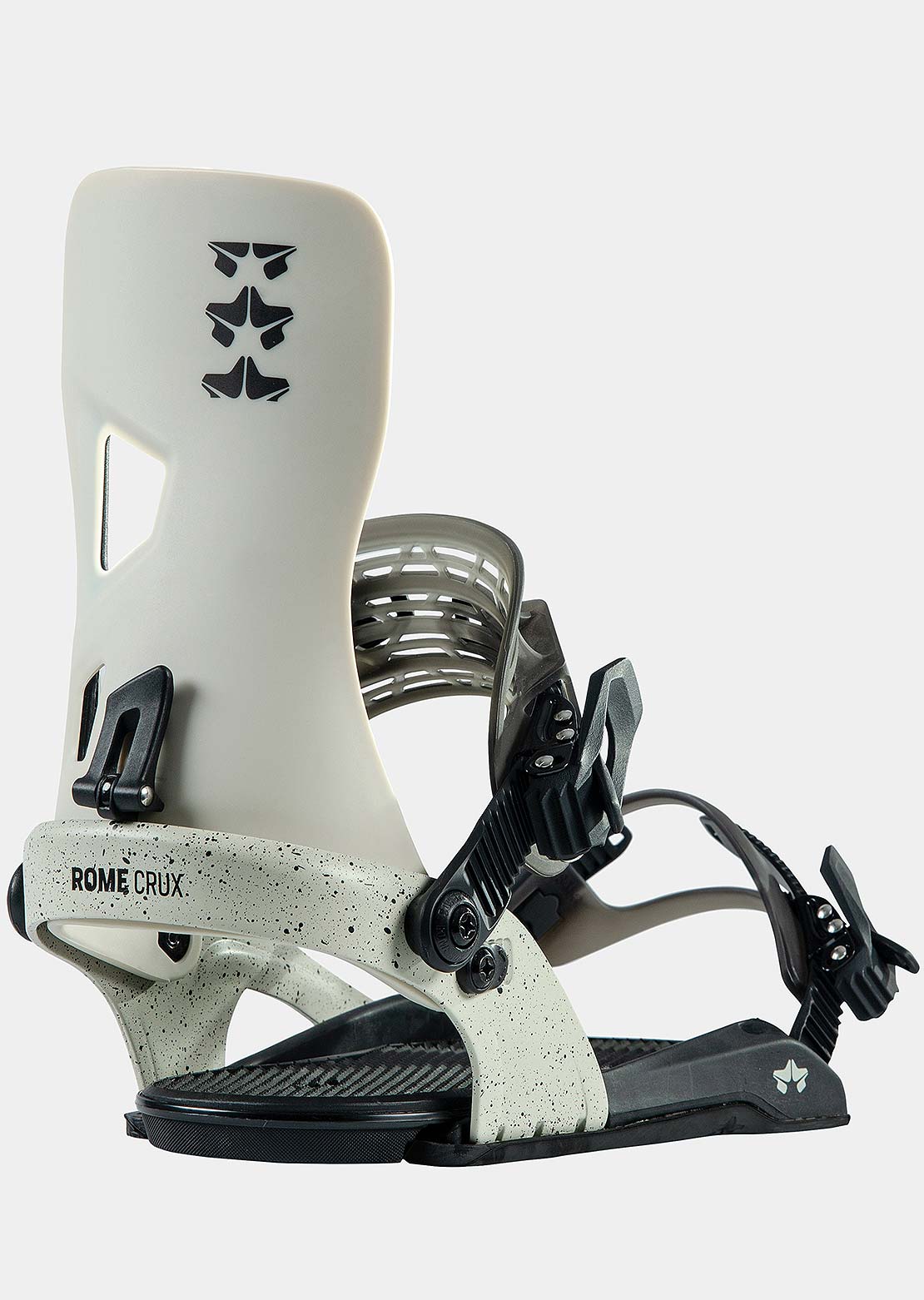 Rome Crux Snowboard Bindings White