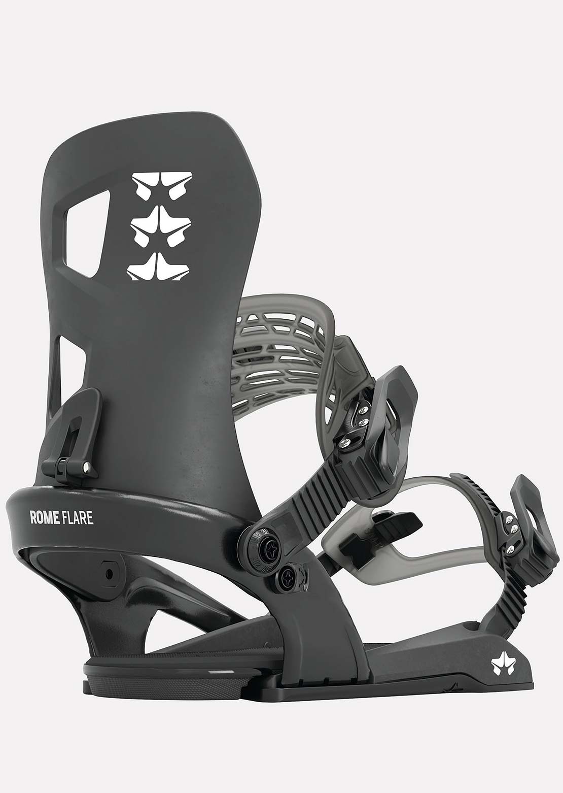 Rome Flare Snowboard Bindings Black