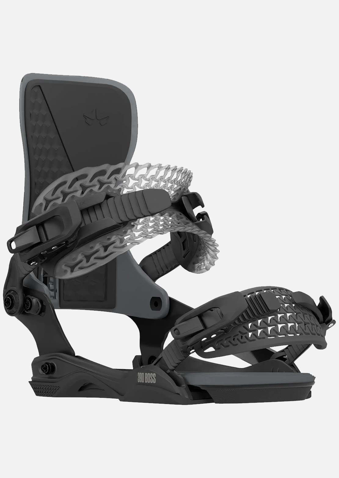 Rome Men's 390 Boss AW Snowboard Bindings Black