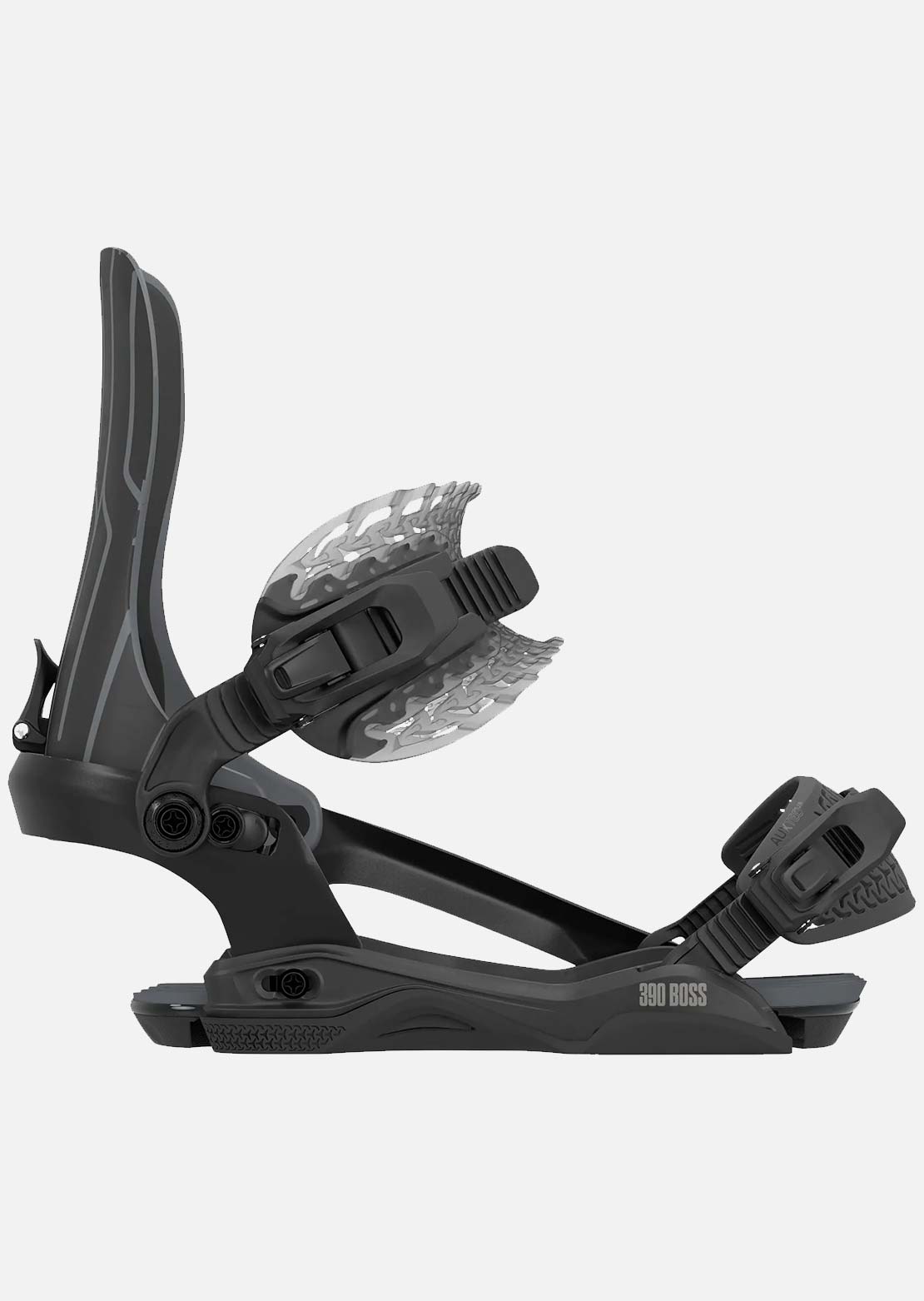 Rome Men's 390 Boss AW Snowboard Bindings Black