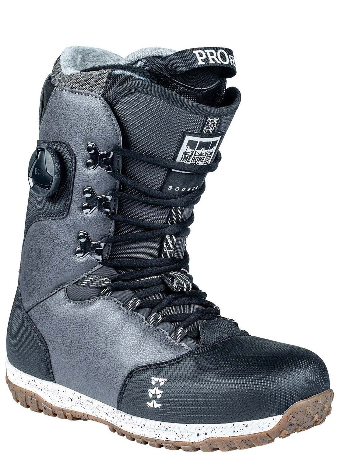 Rome Men's Bodega Hybrid BOA Snowboard Boots Black