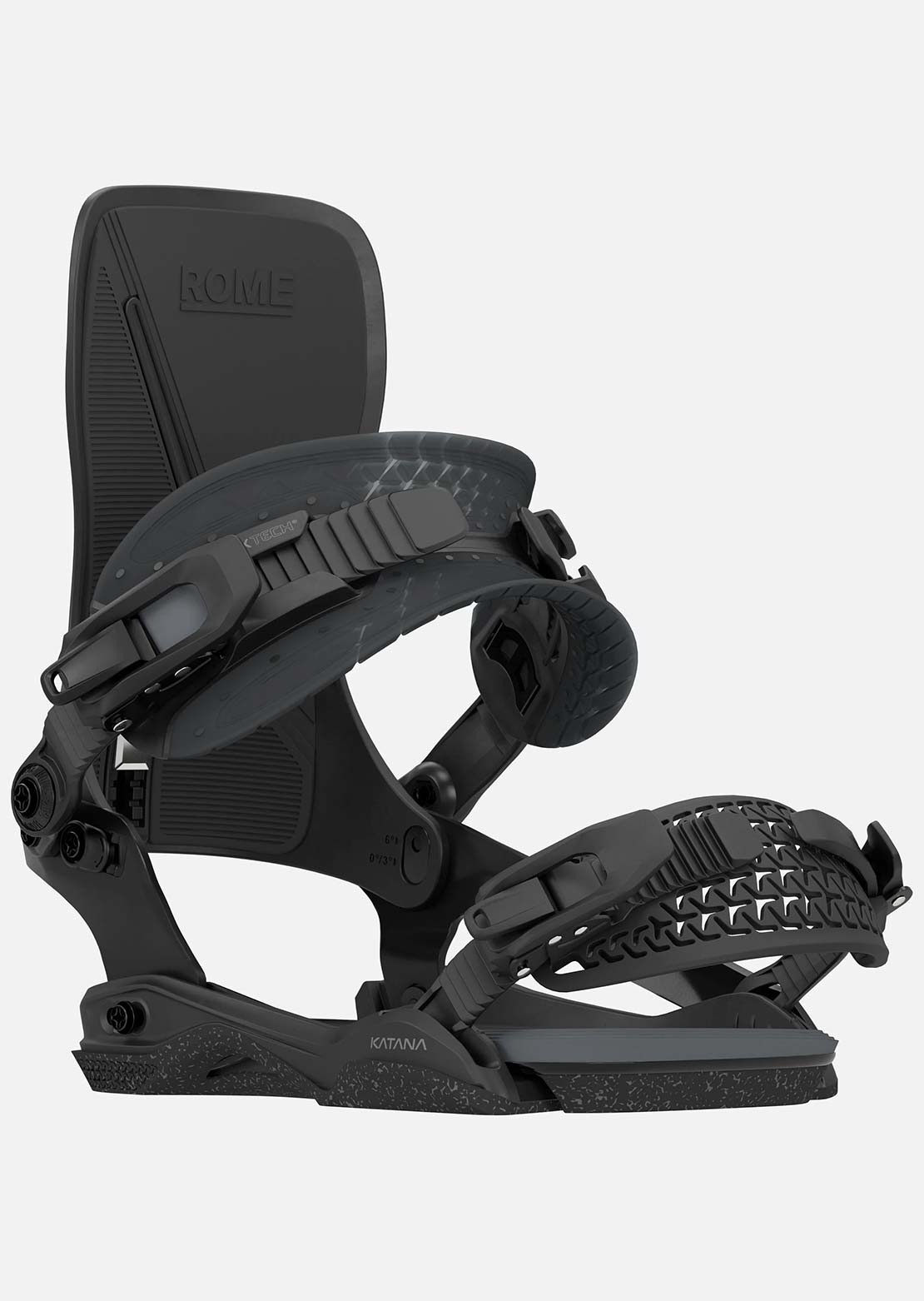 Rome Men's Katana AW Snowboard Bindings Black