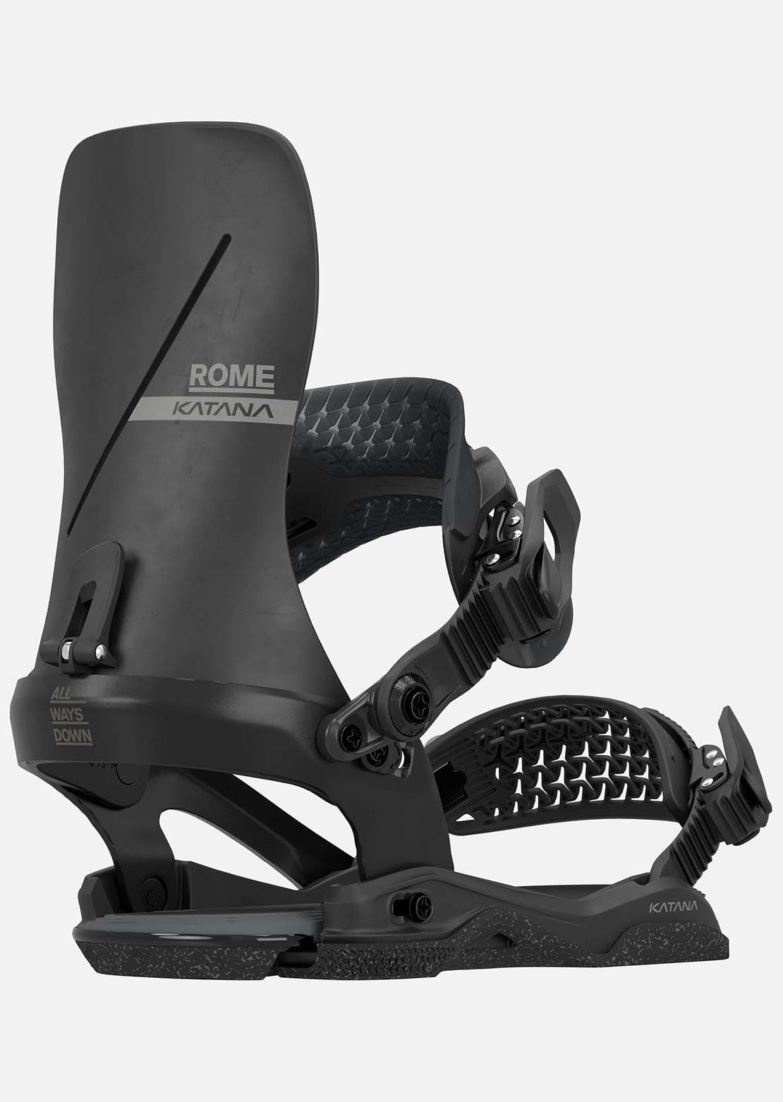 Rome Men's Katana AW Snowboard Bindings Black