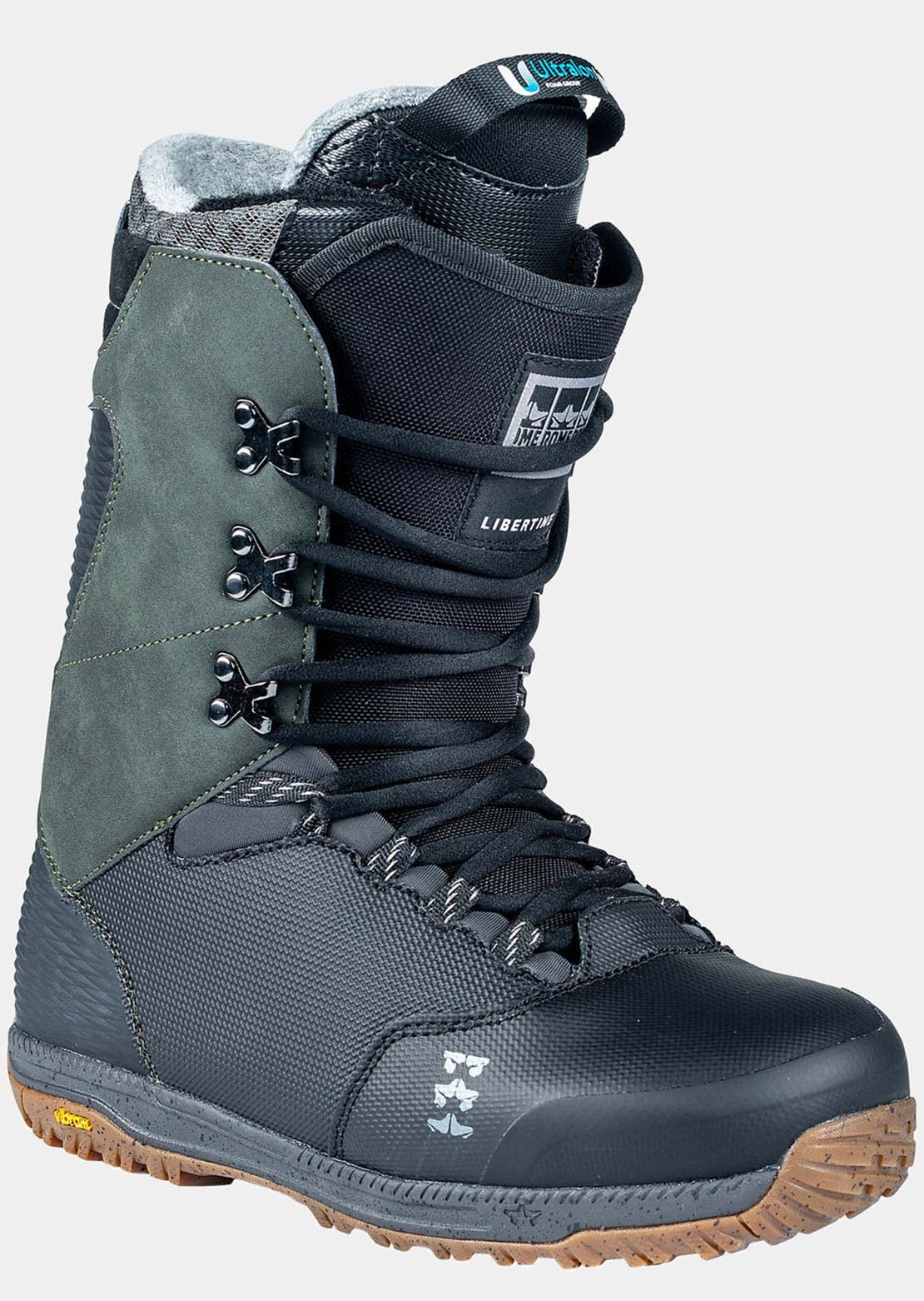 Rome Men's Libertine Lace Snowboard Boots Black Olive