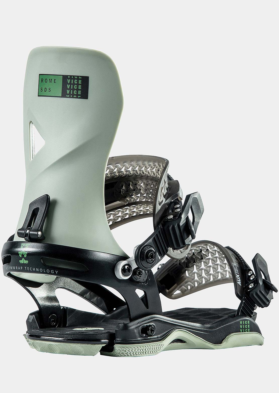 Rome Vice Snowboard Bindings Green