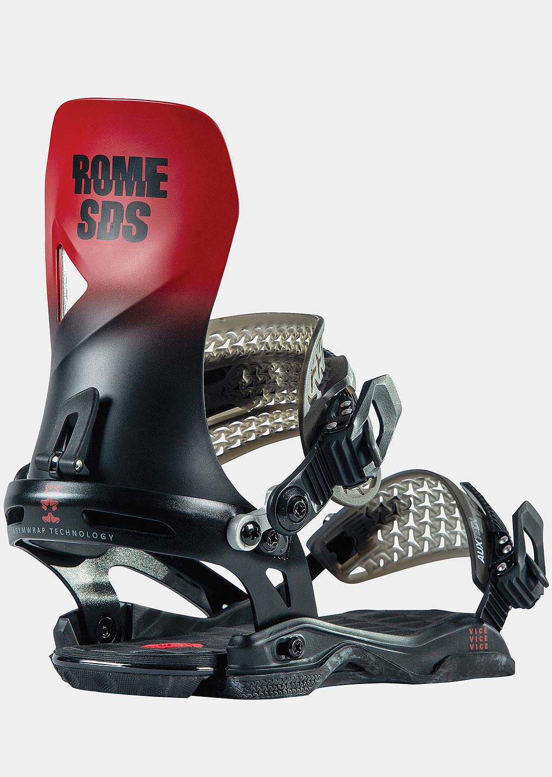 Rome Vice Snowboard Bindings Red