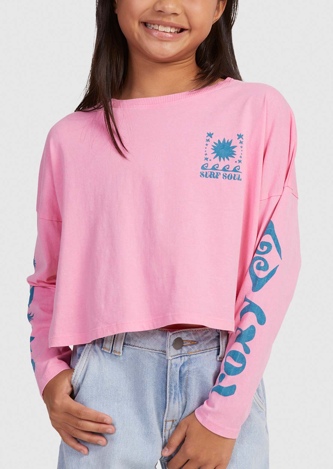 Roxy Junior All You Never Say Long Sleeve Sachet Pink