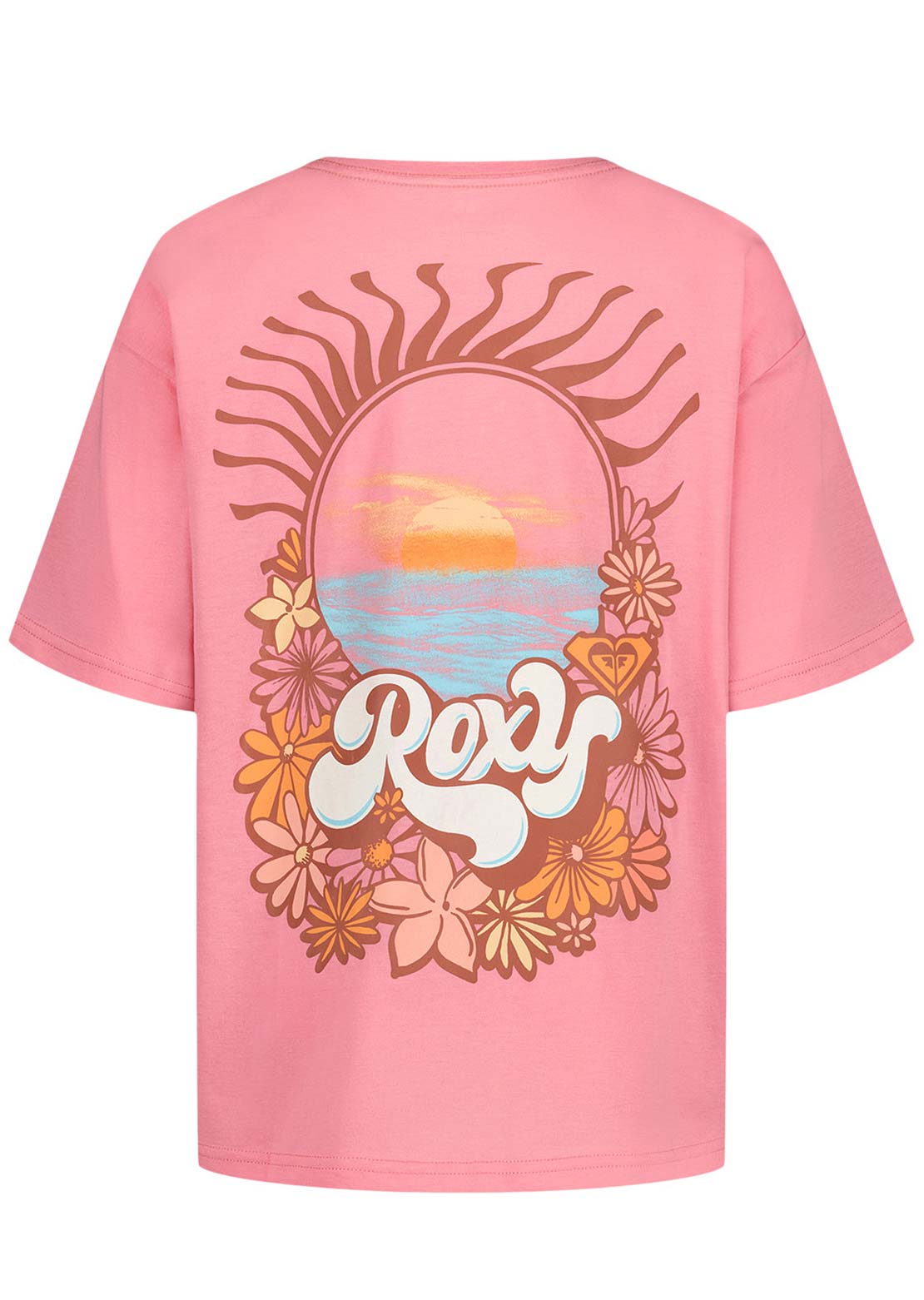 Roxy Junior Aloha State Oversized T-Shirt Plumeria