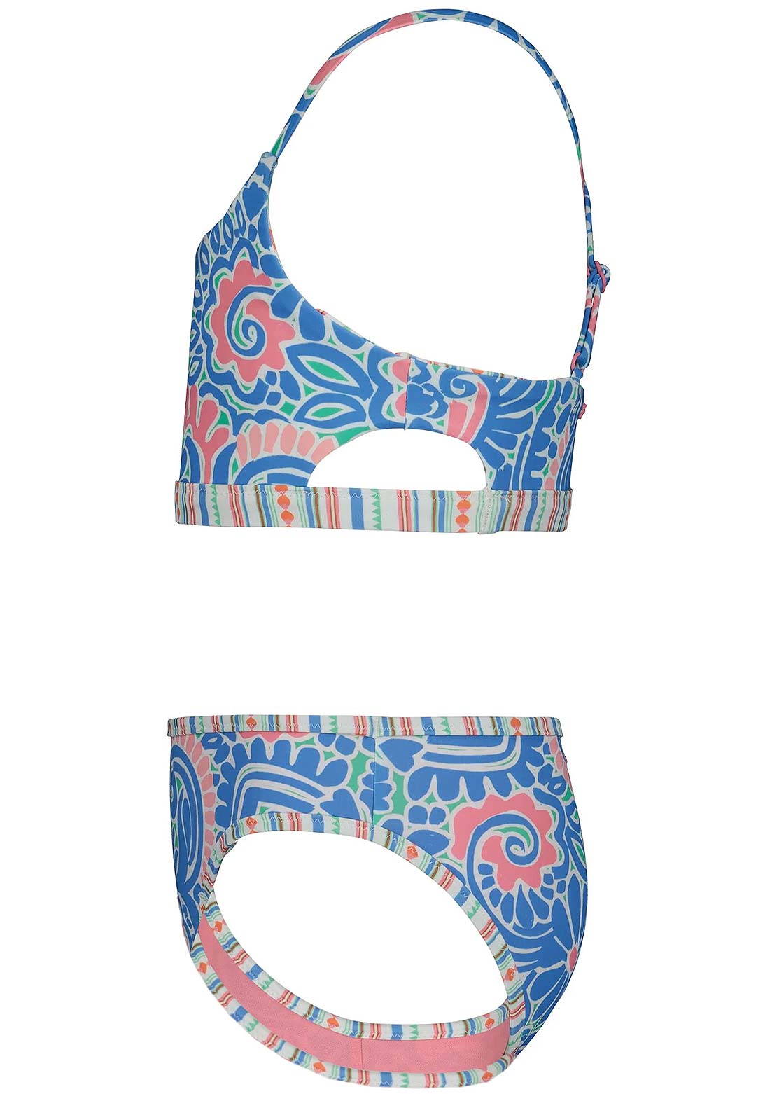 Roxy Junior Cascais Rev Bikini Set Silver Lake Blue