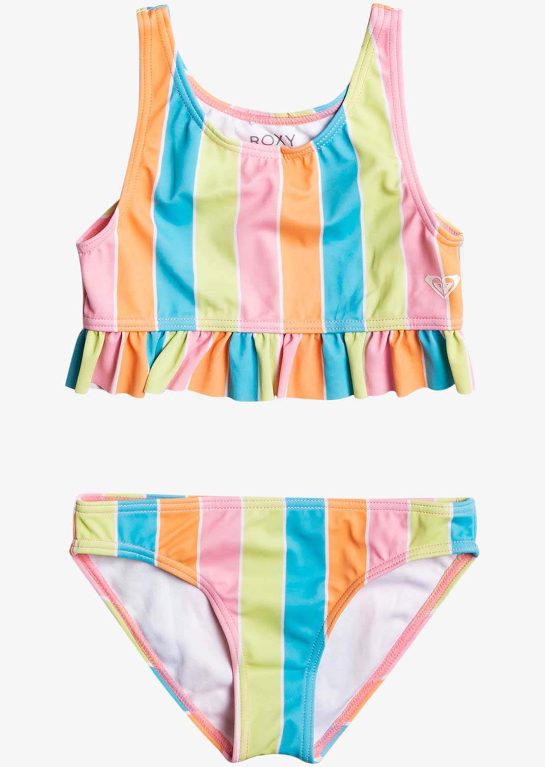 Roxy Junior Colors Of The Sun Crop Top Set Bachelor Button Rain