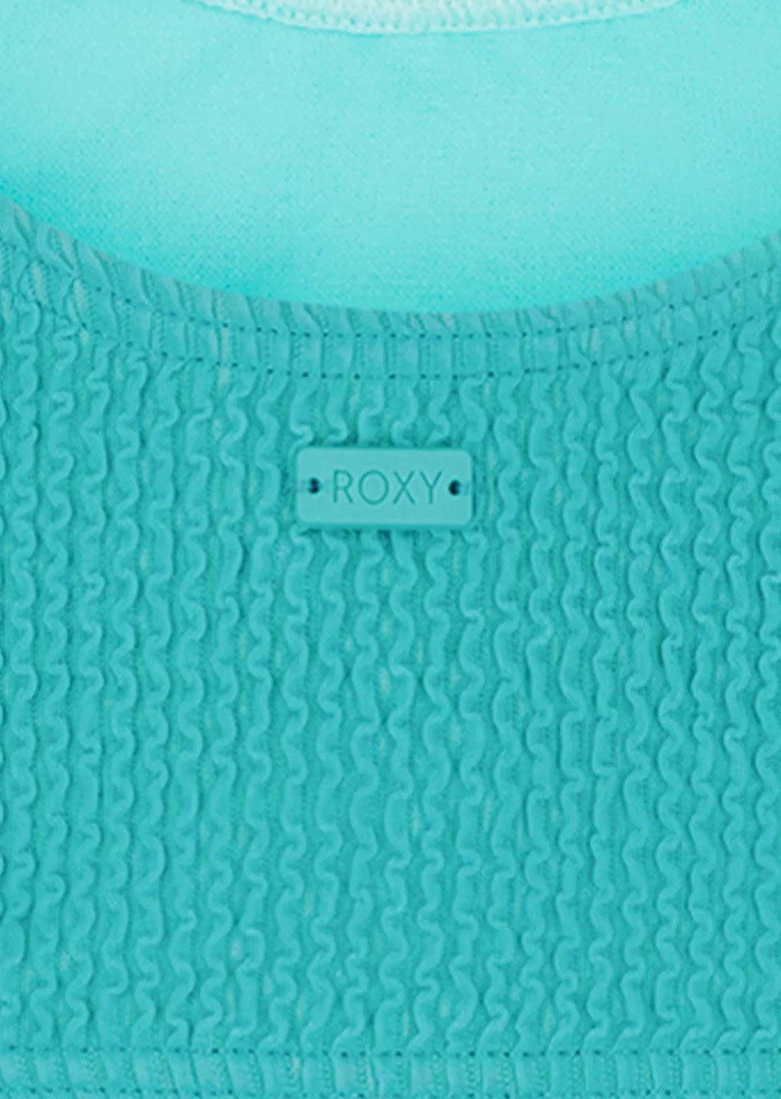 Roxy Junior Crinkle Texture Bikini Set Blue Radiance