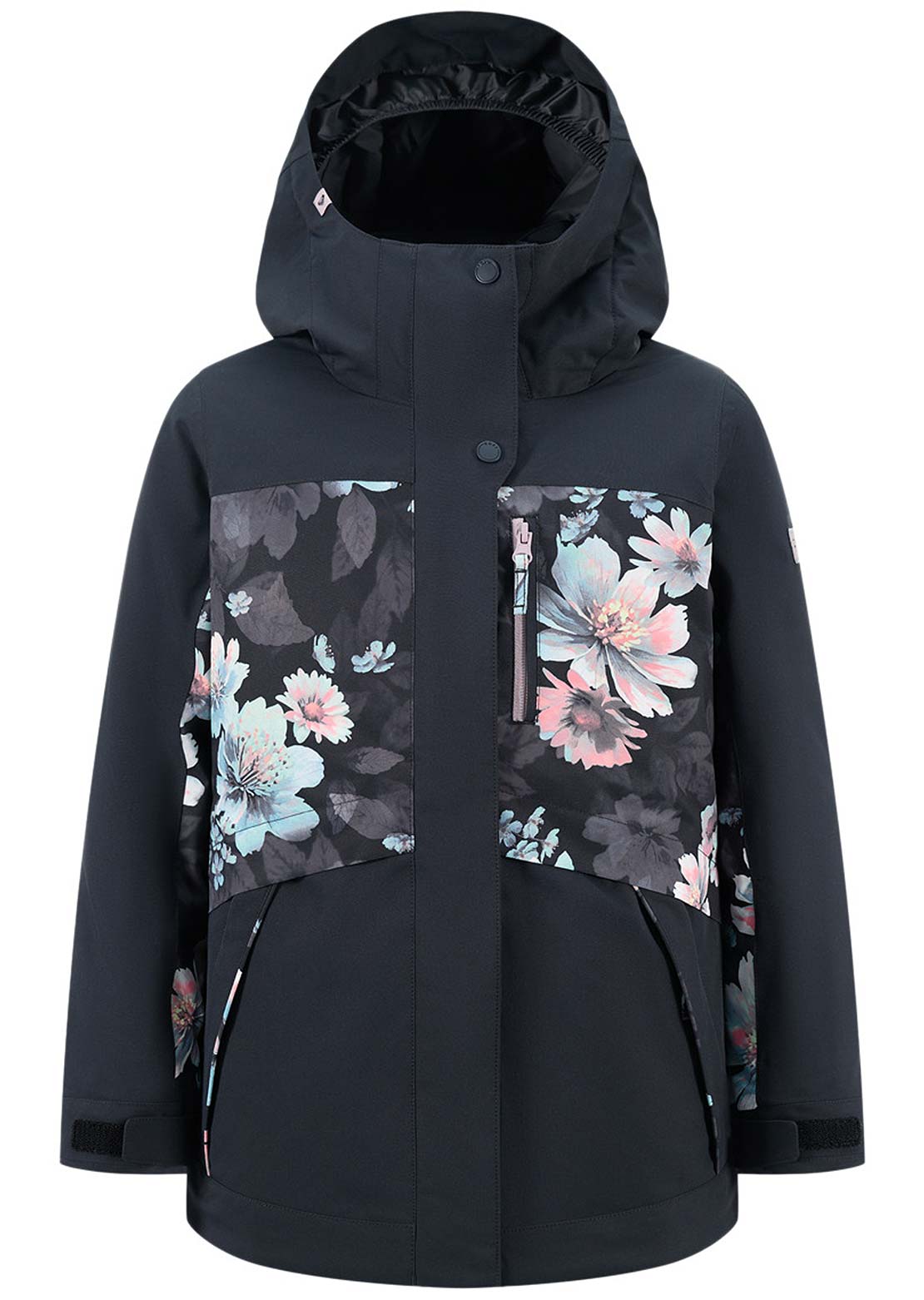 Roxy Junior Floral Block Parka Black