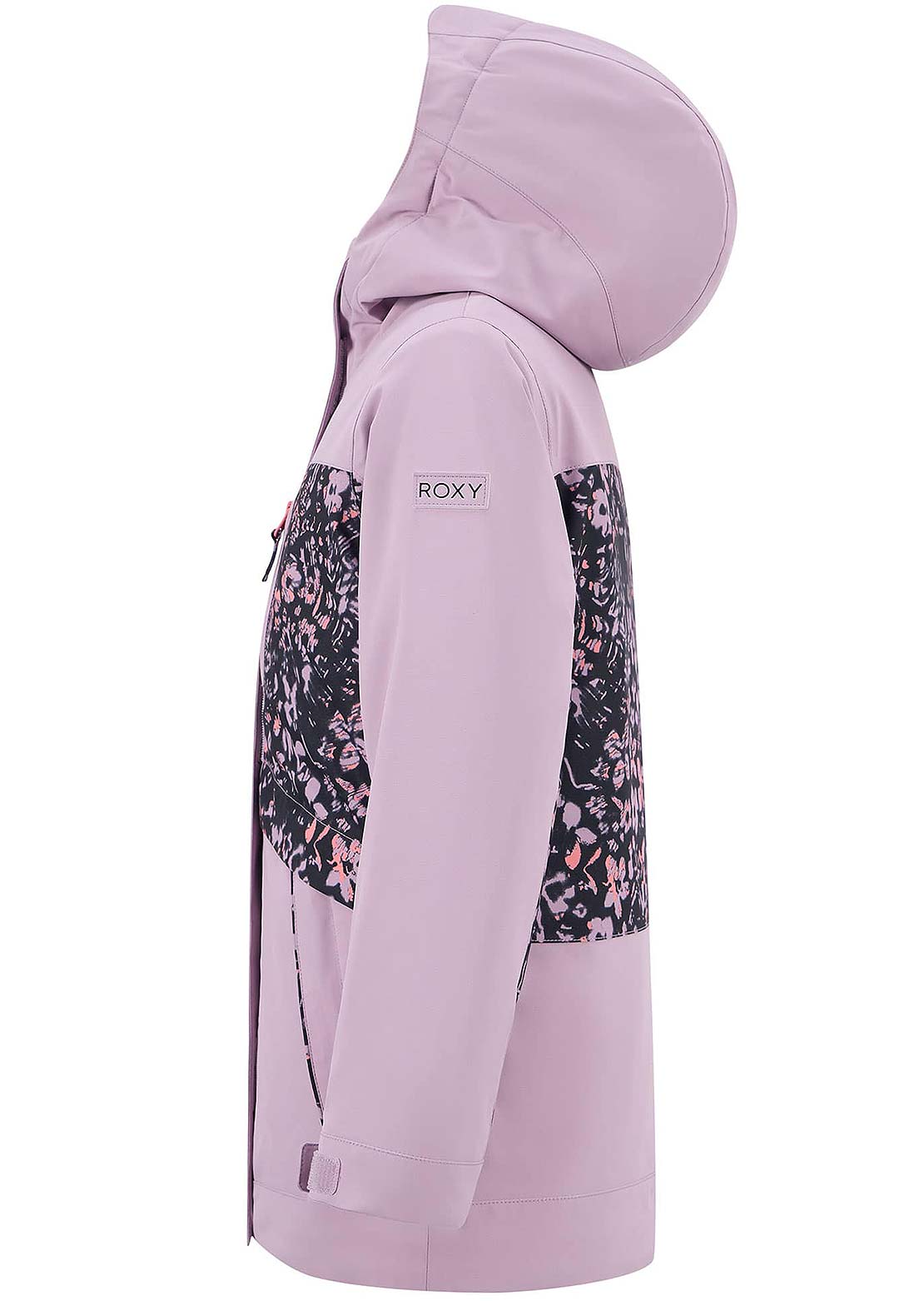 Roxy Junior Floral Block Parka Discreet Mauve