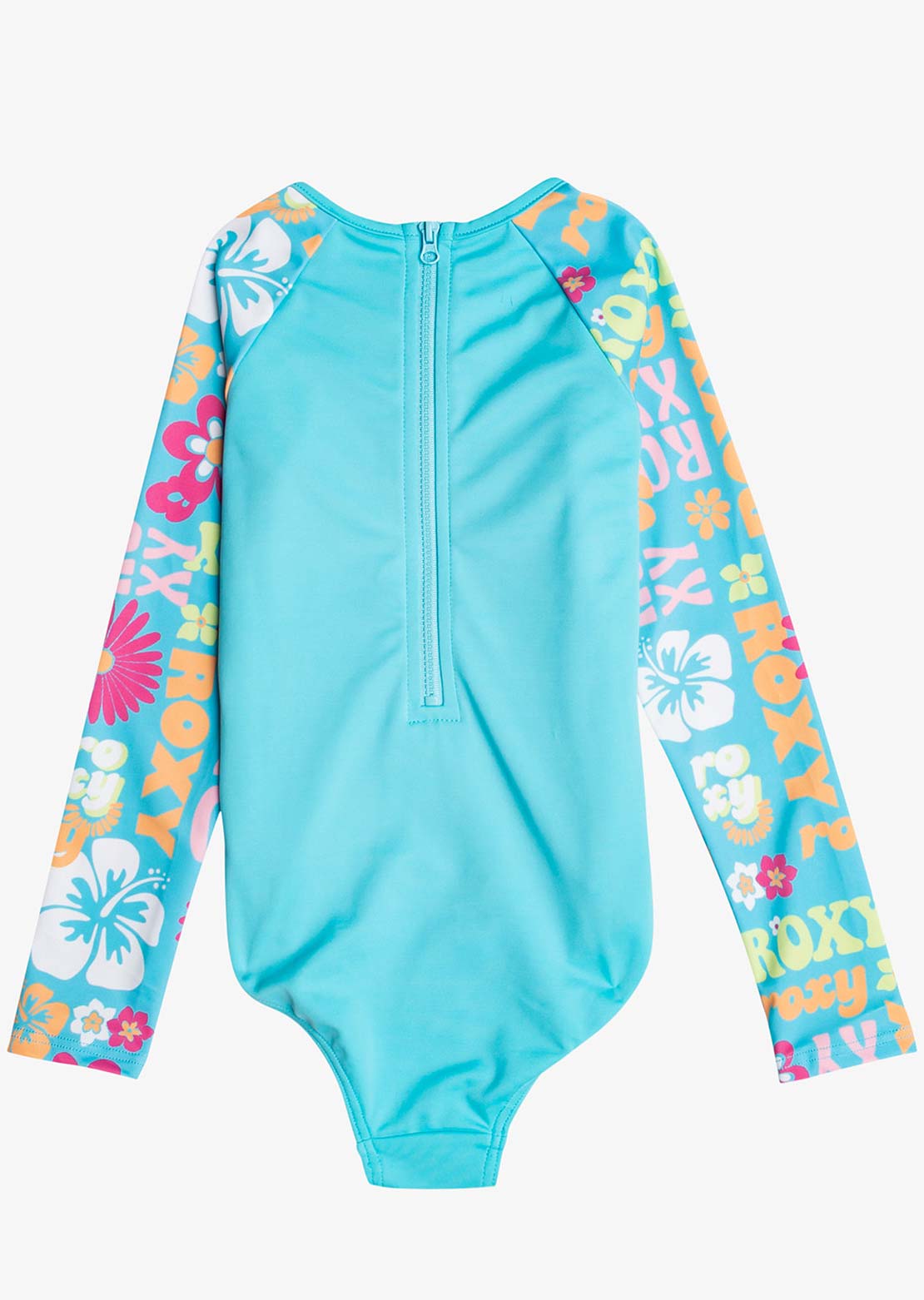 Roxy Junior Flower Vintage Power Onesie Rashguard Bachelor Button Groo