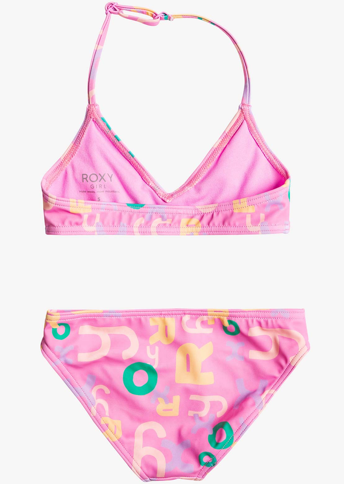 Roxy Junior Funny Bambino Triangle Set Cyclamen Lettrage