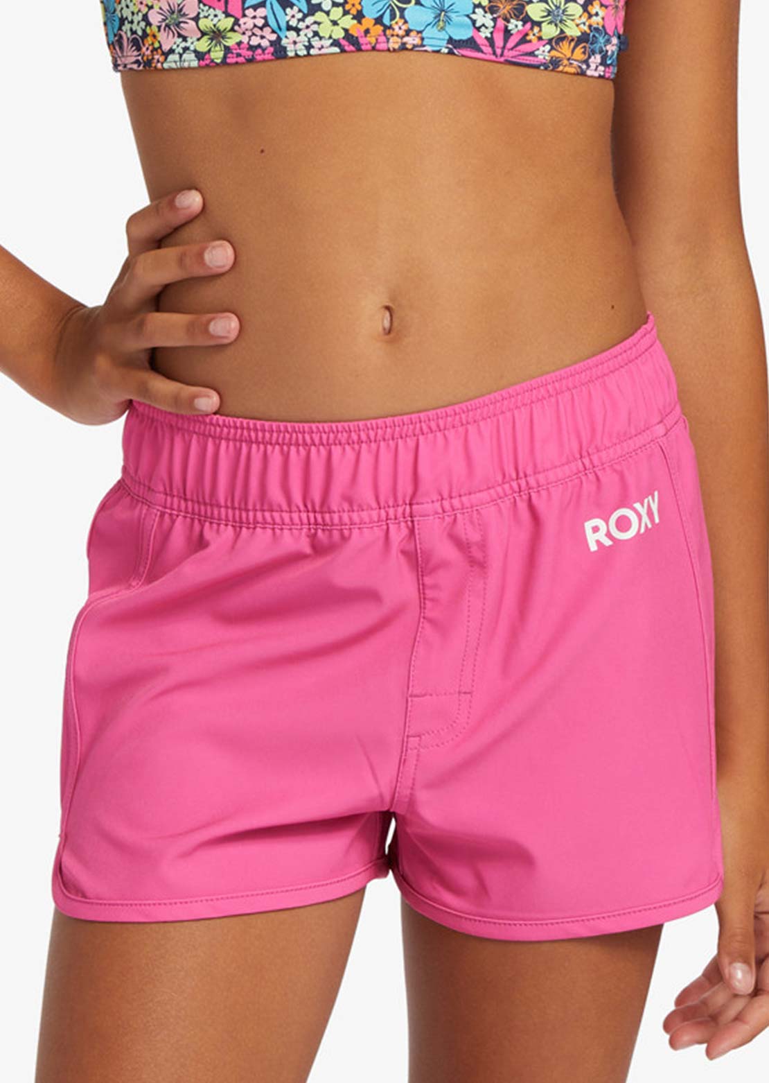 Roxy Junior Good Waves Only Boardshorts Shocking Pink