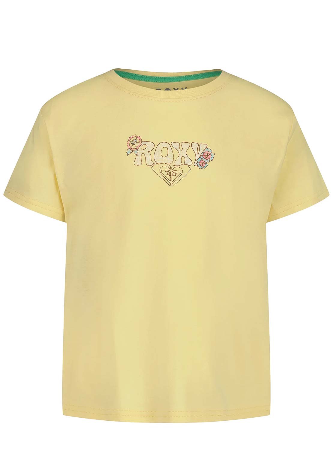 Roxy Junior Grateful For Nature T-Shirt Golden Haze