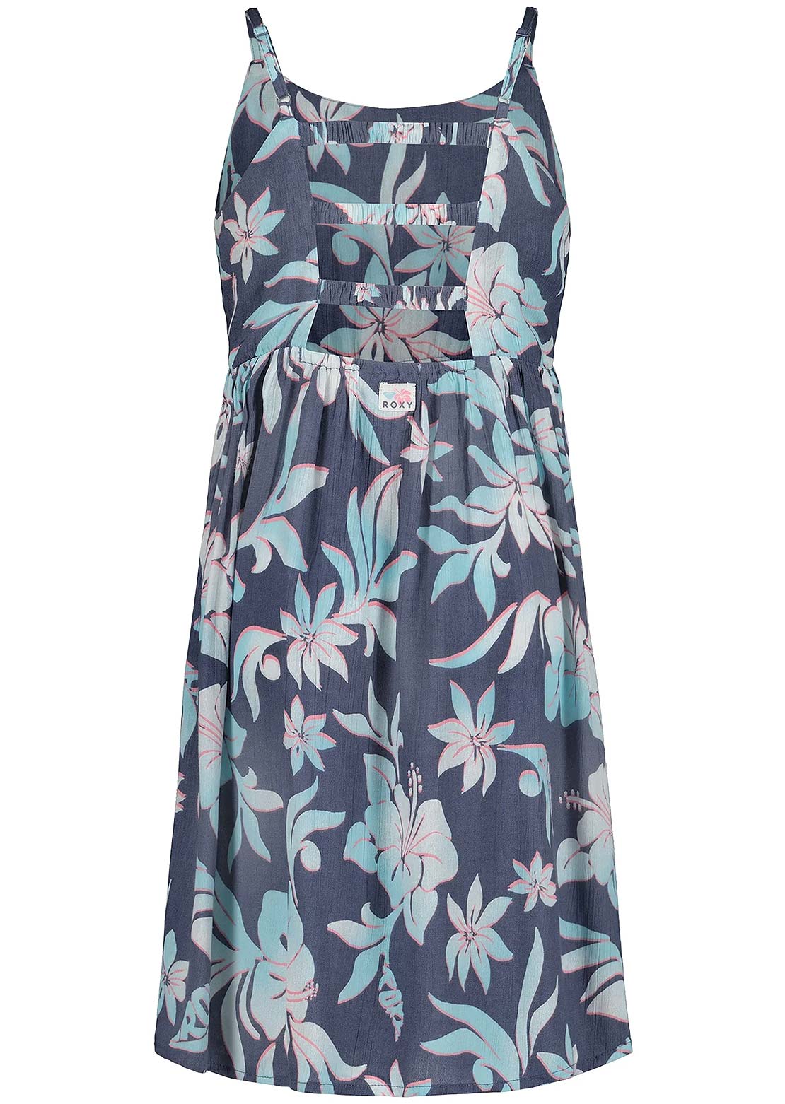 Roxy Junior Hibiscus Hype Dress Vintage Indigo