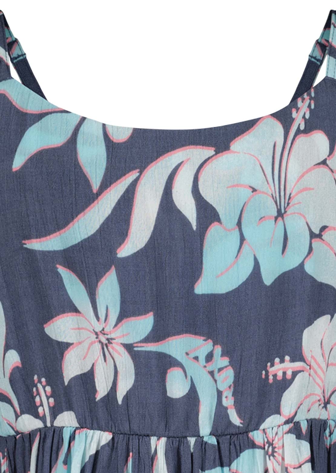 Roxy Junior Hibiscus Hype Dress Vintage Indigo