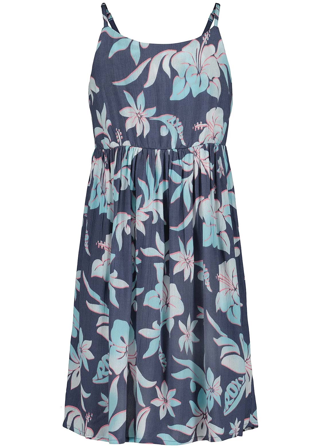 Roxy Junior Hibiscus Hype Dress Vintage Indigo
