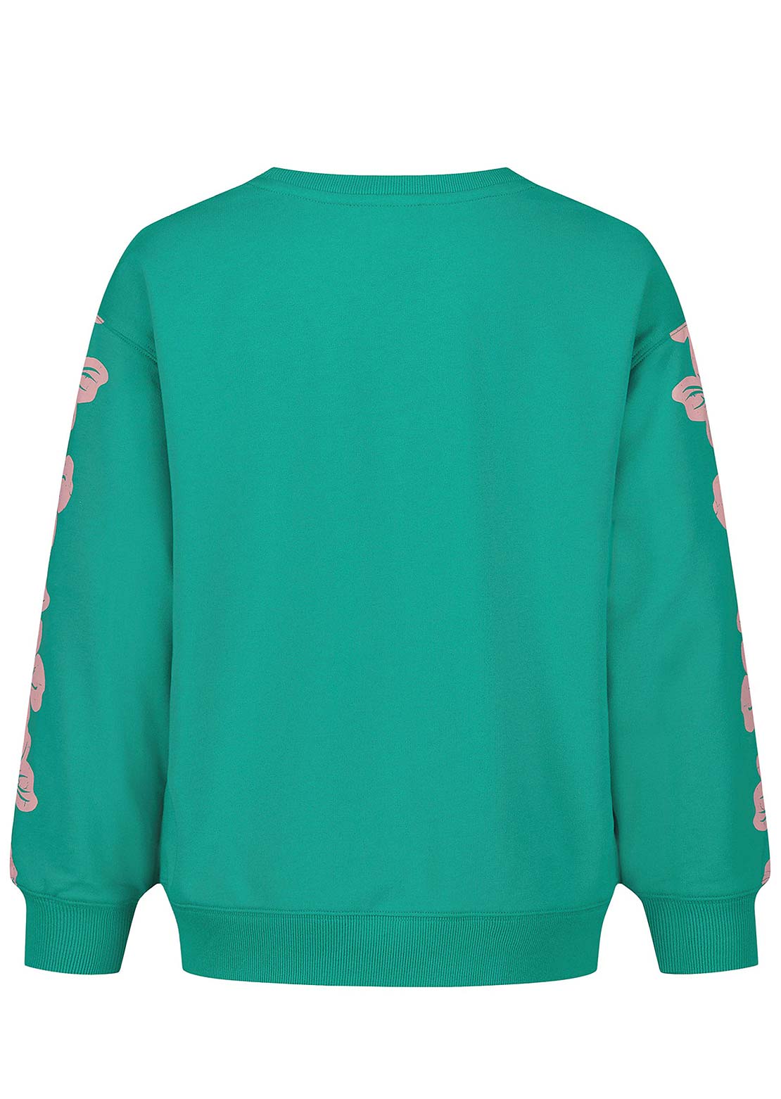 Roxy Junior Hibiscus Oversized Crewneck Sweatshirt Sea Green