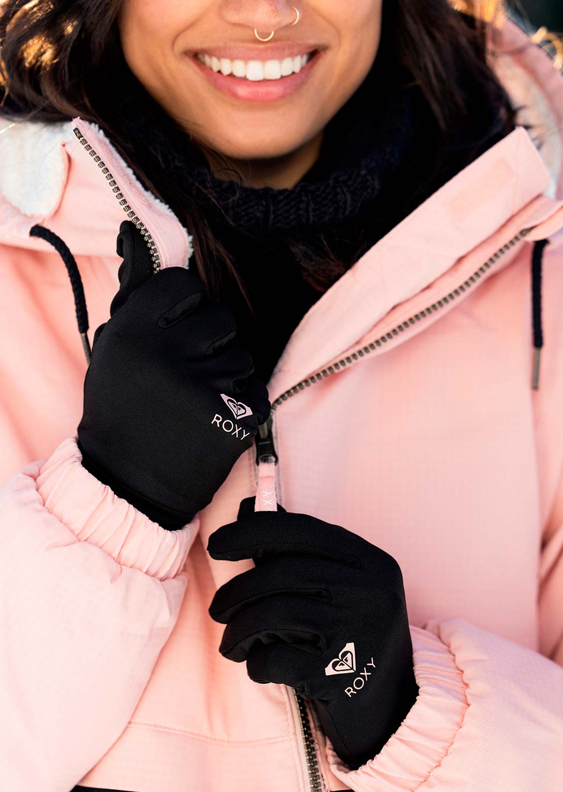 Roxy Junior Hydrosmart Liner Gloves True Black