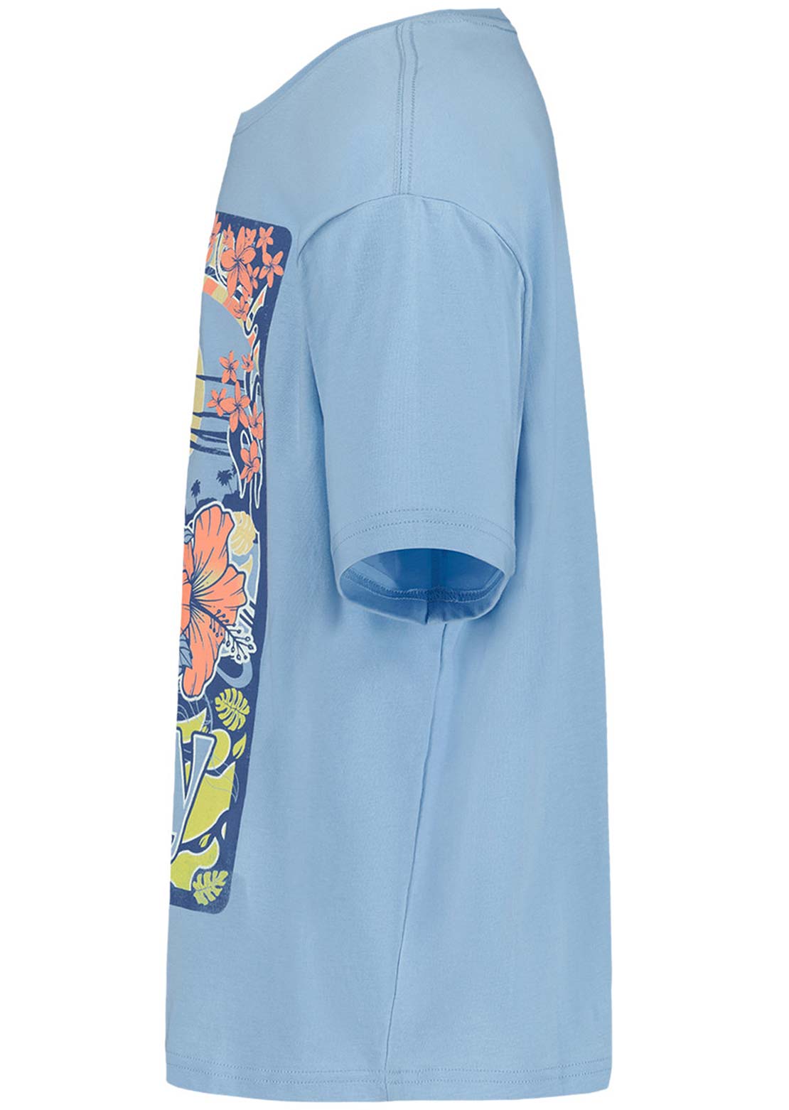 Roxy Junior Low Tide Oversized T-Shirt Airy Blue