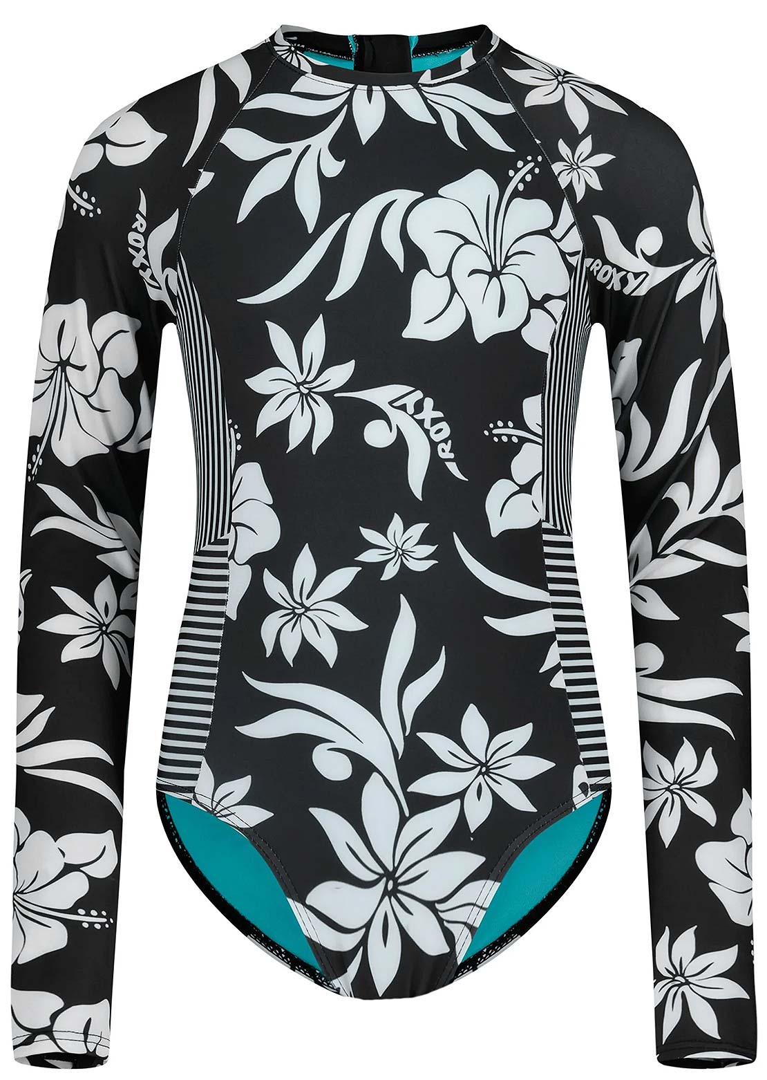 Roxy Junior Oversized Floral Onesie Phantom