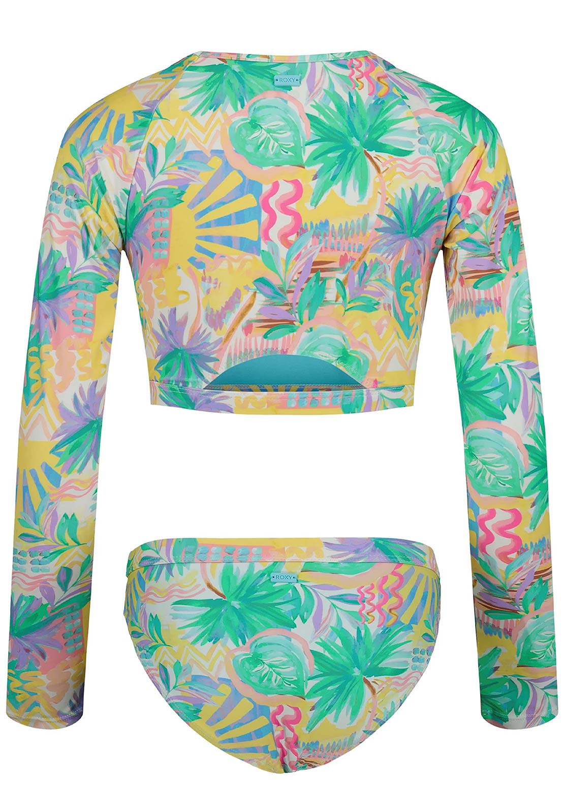 Roxy Junior Palm Sun Crop RG Set Blue Radiance