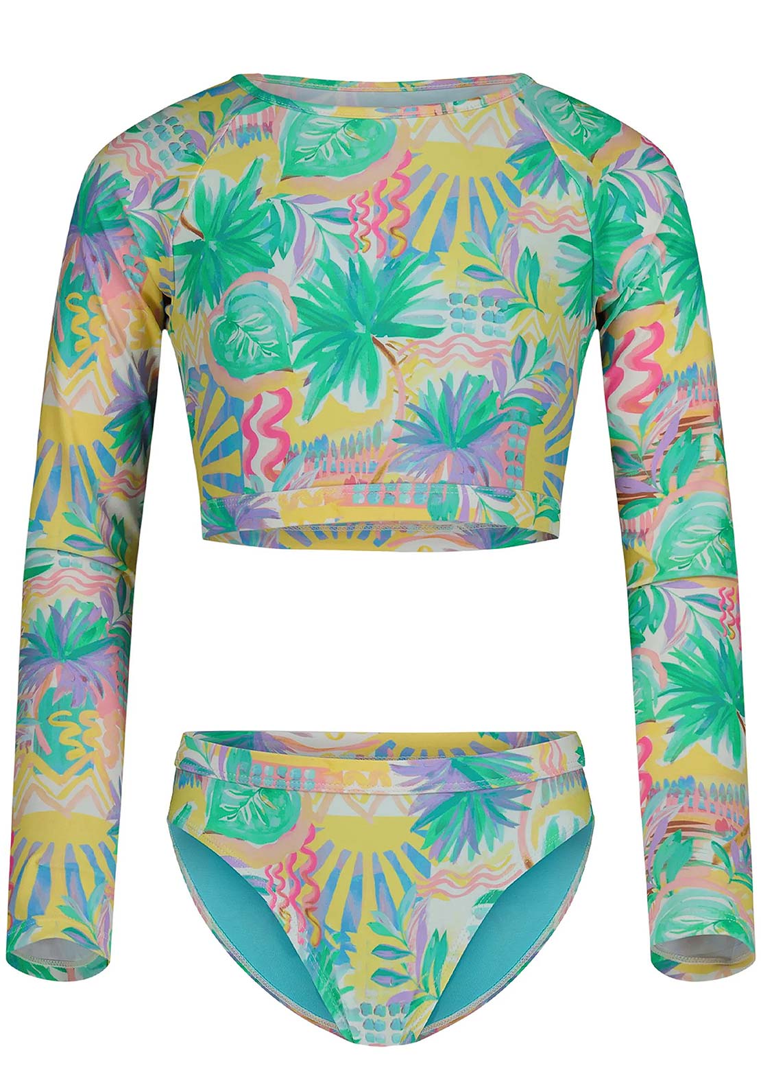 Roxy Junior Palm Sun Crop RG Set Blue Radiance