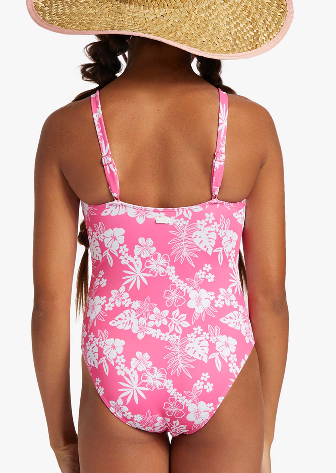 Roxy Junior Palms Colors One Piece Shocking Pink Hello